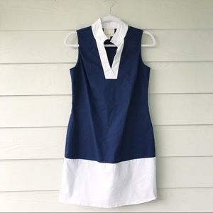 Sail to sable color block tunic dress